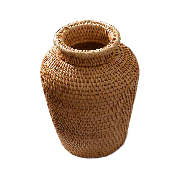 Rattan Woven Ornaments Floral Dry Vases - Dealgiganten