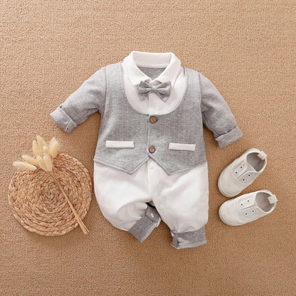 Gentleman Baby Jumpsuit for Spring and Autumn - Dealgiganten