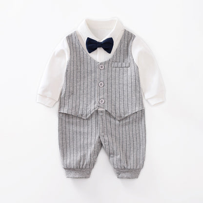 Gentleman Baby Jumpsuit for Spring and Autumn - Dealgiganten