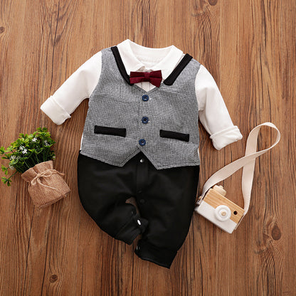 Gentleman Baby Jumpsuit for Spring and Autumn - Dealgiganten