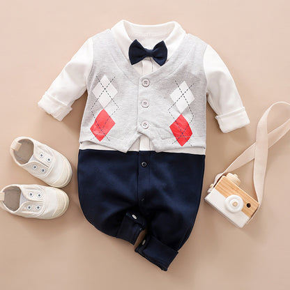 Gentleman Baby Jumpsuit for Spring and Autumn - Dealgiganten