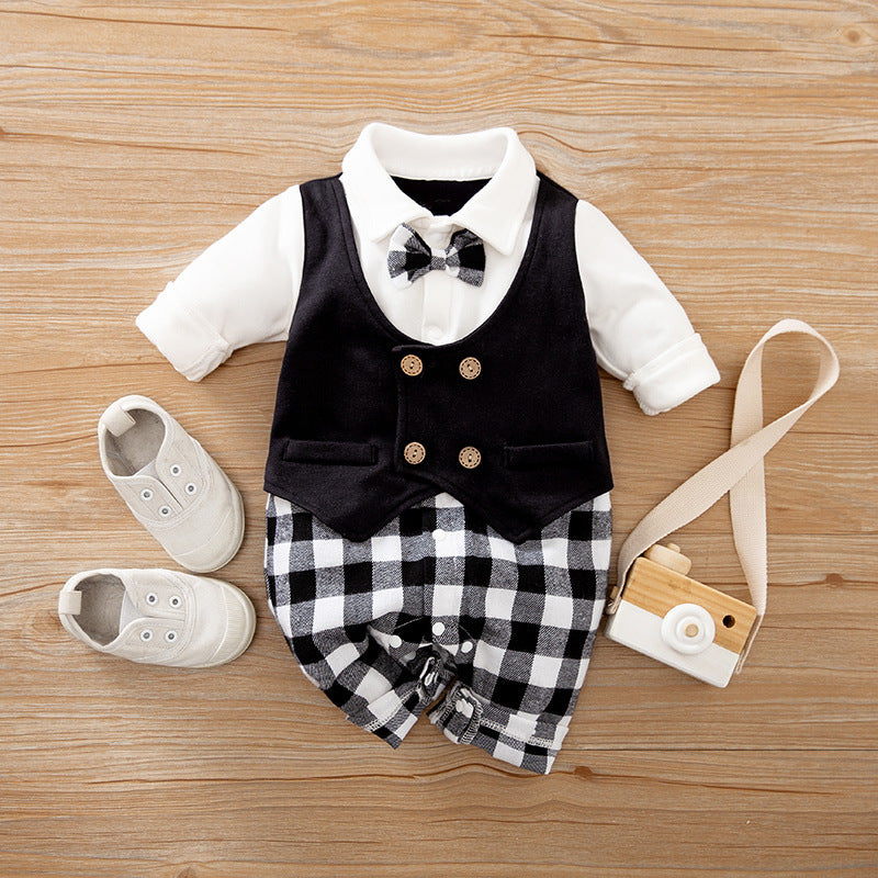 Gentleman Baby Jumpsuit for Spring and Autumn - Dealgiganten