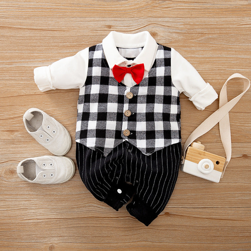 Gentleman Baby Jumpsuit for Spring and Autumn - Dealgiganten