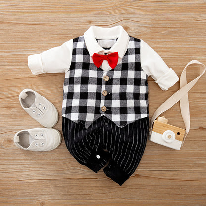 Gentleman Baby Jumpsuit for Spring and Autumn - Dealgiganten