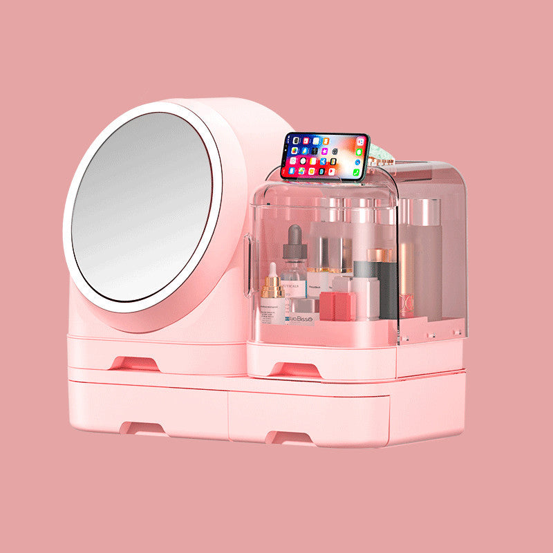 Makeup Organizer with Mirror