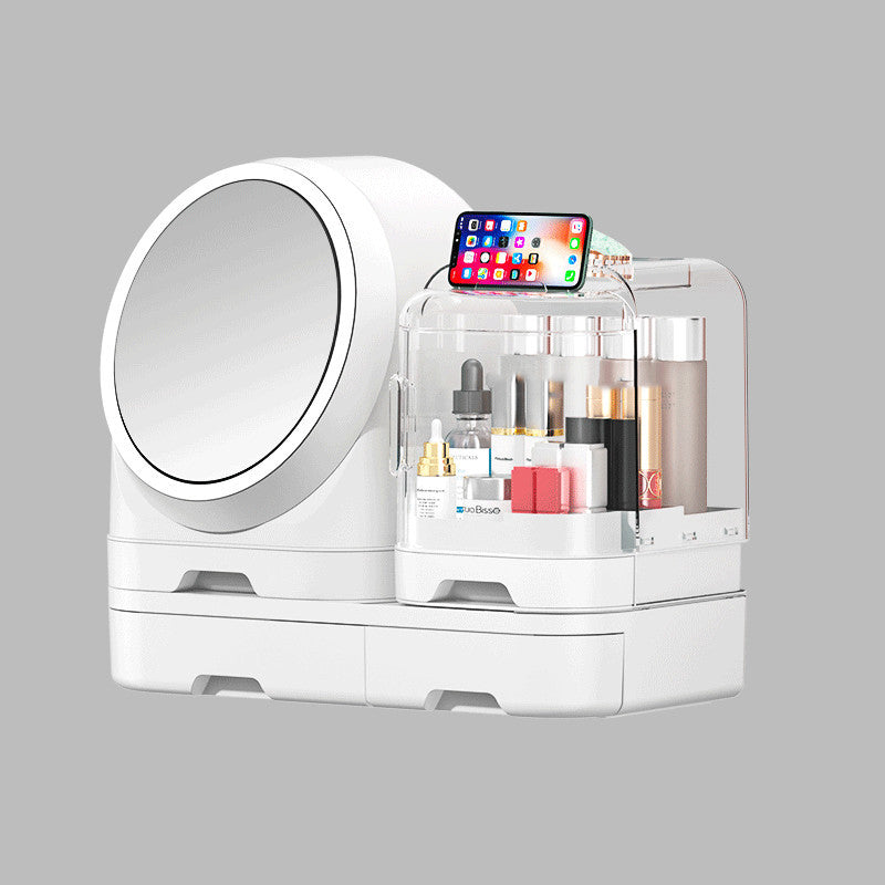 Makeup Organizer with Mirror