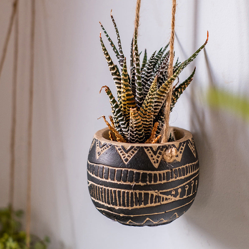 Geometric Hanging Basket Planter